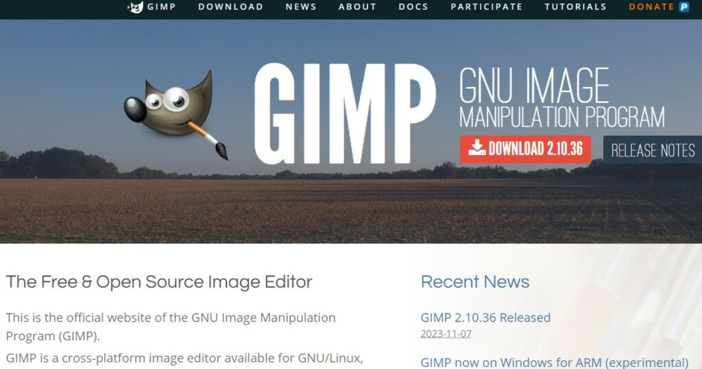 GIMP Photoshop Alternatives